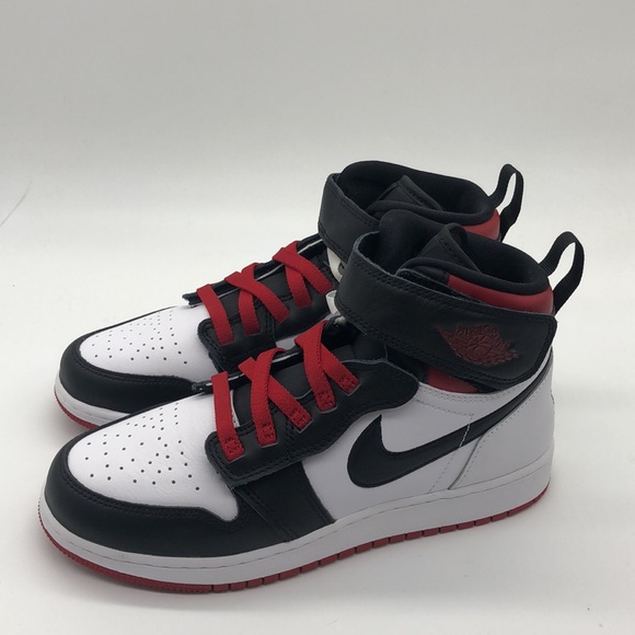 New Nike Air Jordan 1 HI Flyease (GS) Gym Red Black Toe Shoe DC7986-106 NWOB - Picture 4 of 5